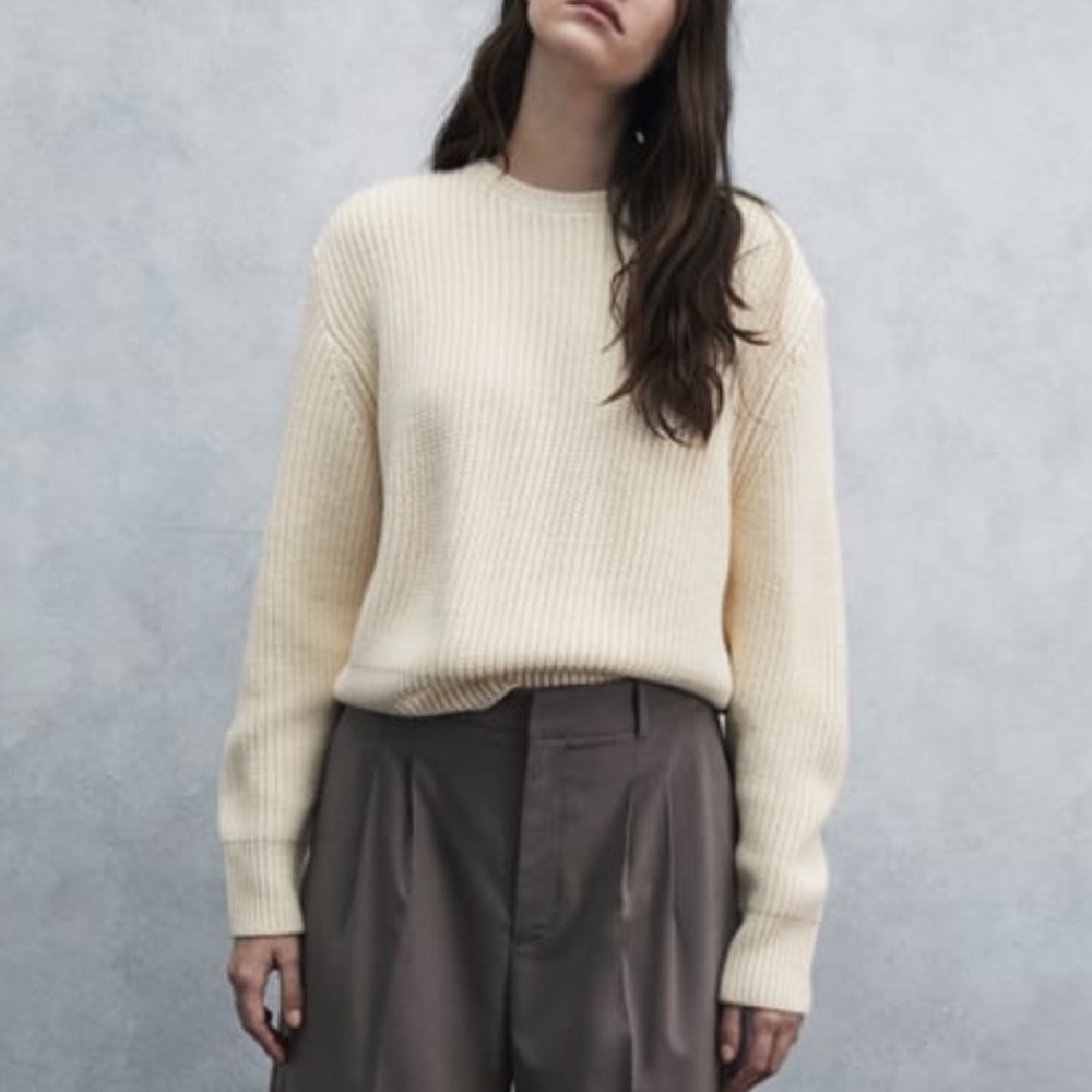 Zara XL white/cream sweater NWOT